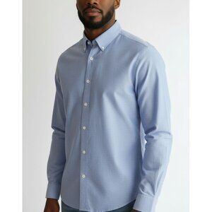 Tommy Hilfiger Mens Athletic Fit Stretch Button-Down Shirt Size 16.5 32-33